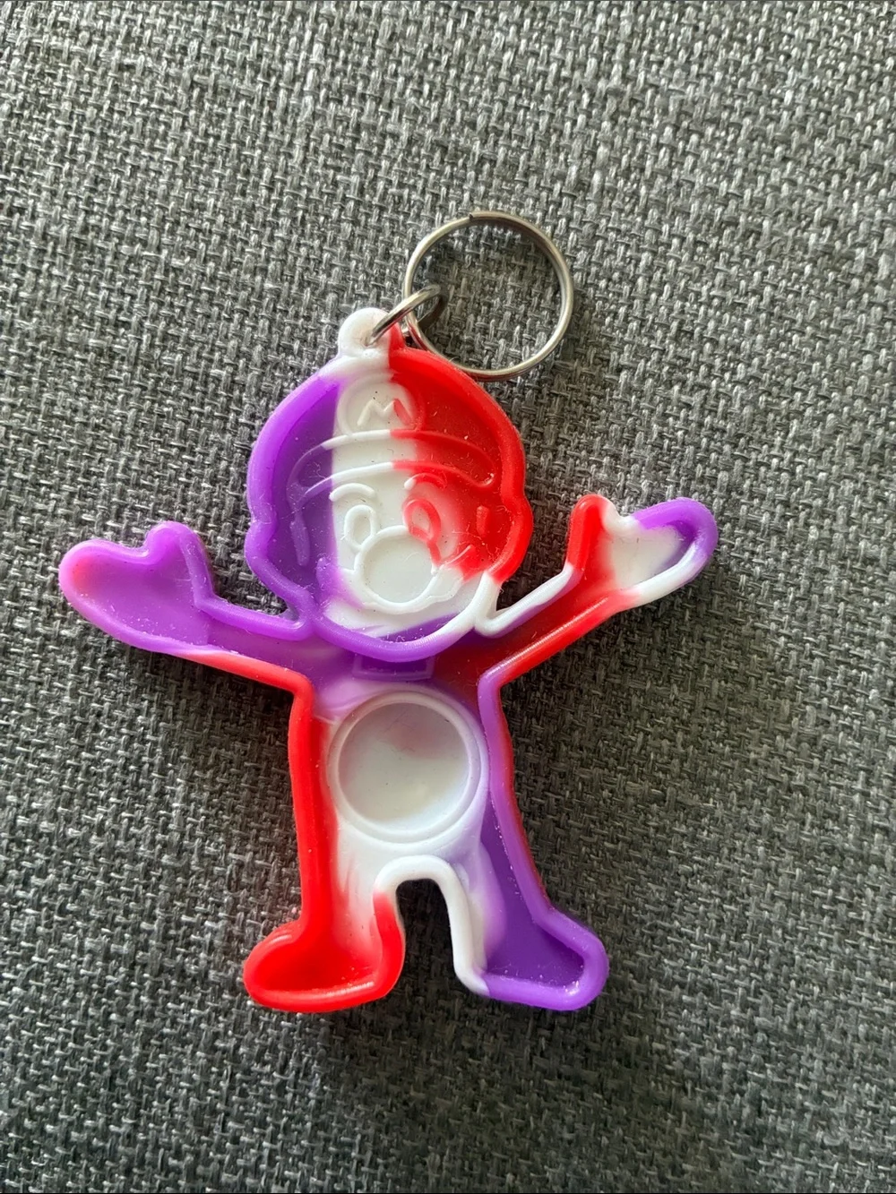 Mario-Themed Mini Pop It Keychain